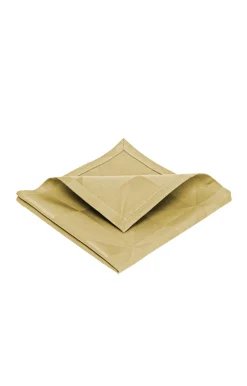 Compliments - Wind Damask Napkin 45x45 cm - 4 Pack - Messing