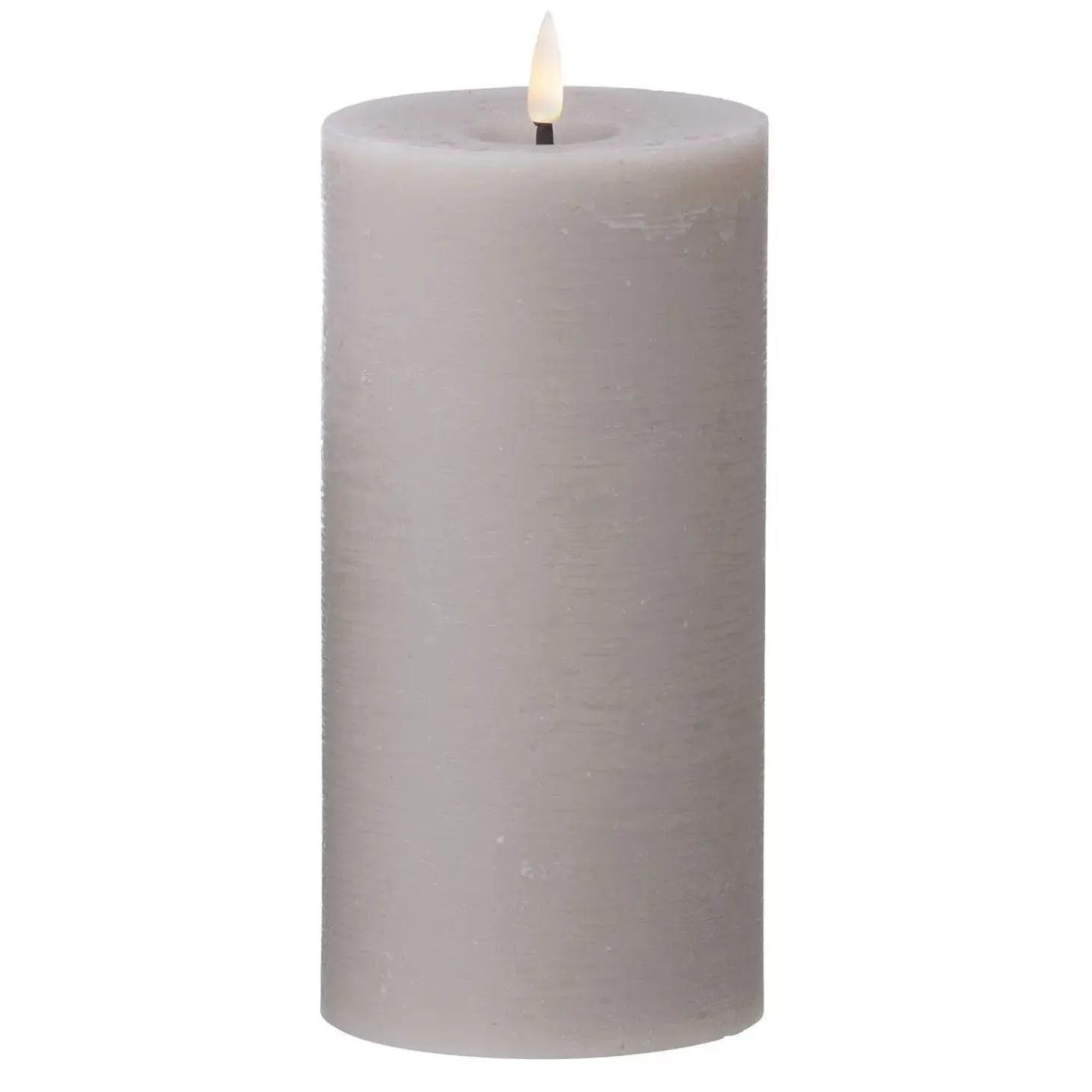 Cozy Living - LED Rustik stearinlys STEN - D10 H20 cm.