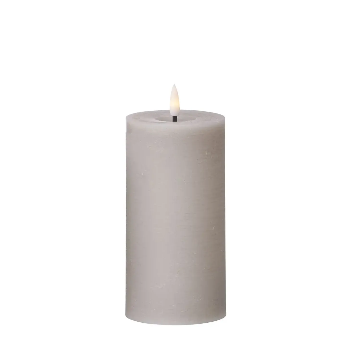Cozy Living - LED Rustik stearinlys STEN - D7,5 H15 cm.