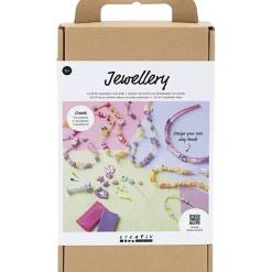 Creativ Company - DIY Kit Smykker Børn, ass. farver, 1 pk.