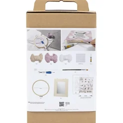 Creativ Company - DIY Kit Punch Needle , pastelfarver, Spejl, 1 pk.