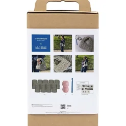 Creativ Company - DIY Kit Hækle, olivengrøn, Chunky taske, 1 pk.