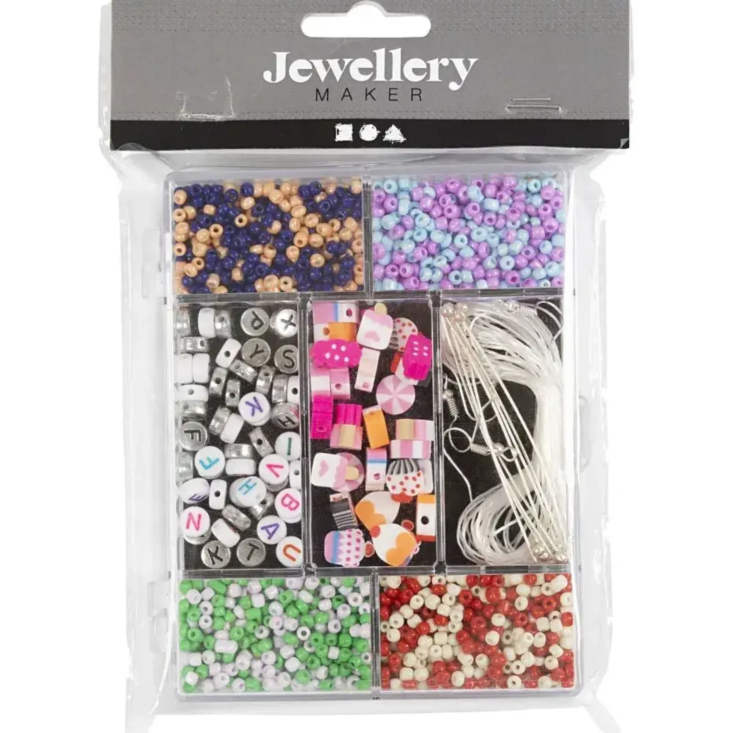 Creativ Company - DIY Mix Smykker, pastelfarver, Slikmix, 1 pk.