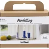 Creativ Company - Mini DIY Kit Modellering, ultra marine, Lysestage, 1 pk.