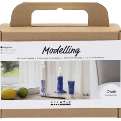 Creativ Company - Mini DIY Kit Modellering, ultra marine, Lysestage, 1 pk.