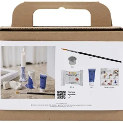 Creativ Company - Mini DIY Kit Modellering, ultra marine, Lysestage, 1 pk.