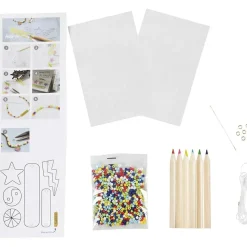 Creativ Company - Mini DIY Kit Smykker, Armbånd krympeplast, 1 pk.