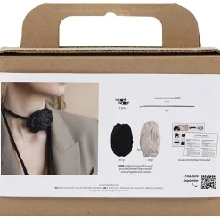 Creativ Company - Mini DIY Kit Hækle, Taske med rose, 1 pk.