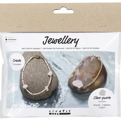 Creativ Company - Mini DIY Kit Smykker, Bjergkrystalarmbånd, 1 pk.