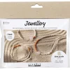 Creativ Company - Mini DIY Kit Smykker, Rosakvartshalskæde og -armbånd, 1 pk.