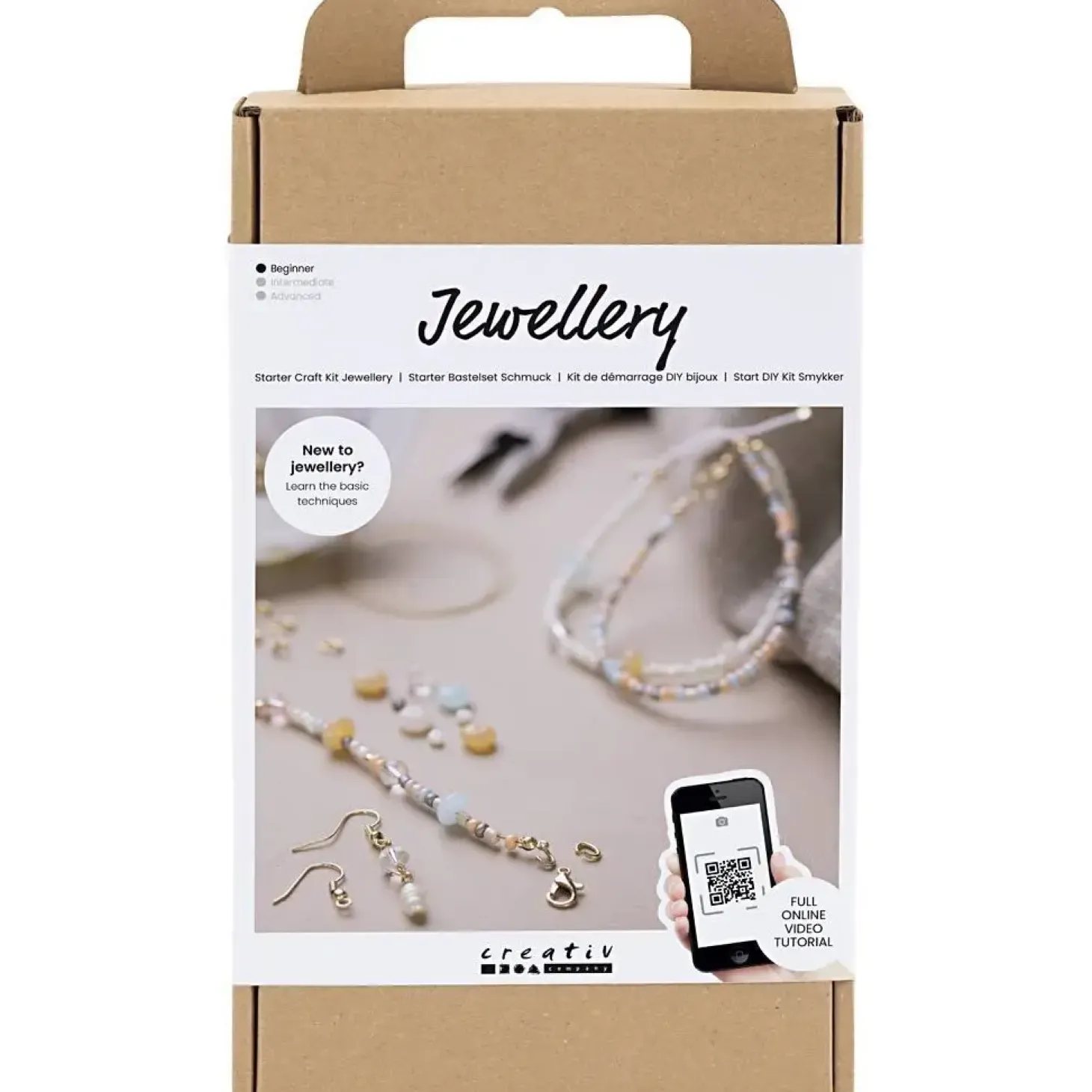 Creativ Company - Start DIY Kit Smykker Klassiske Perler, 1 pk.