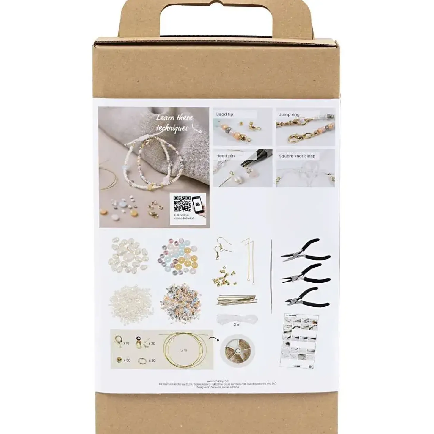 Creativ Company - Start DIY Kit Smykker Klassiske Perler, 1 pk.