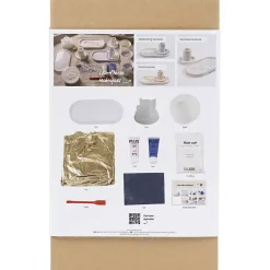 Creativ Company - Start DIY Kit Resin Støbning, blå, lys pink, hvid, Lysestager og fade, 1 pk.