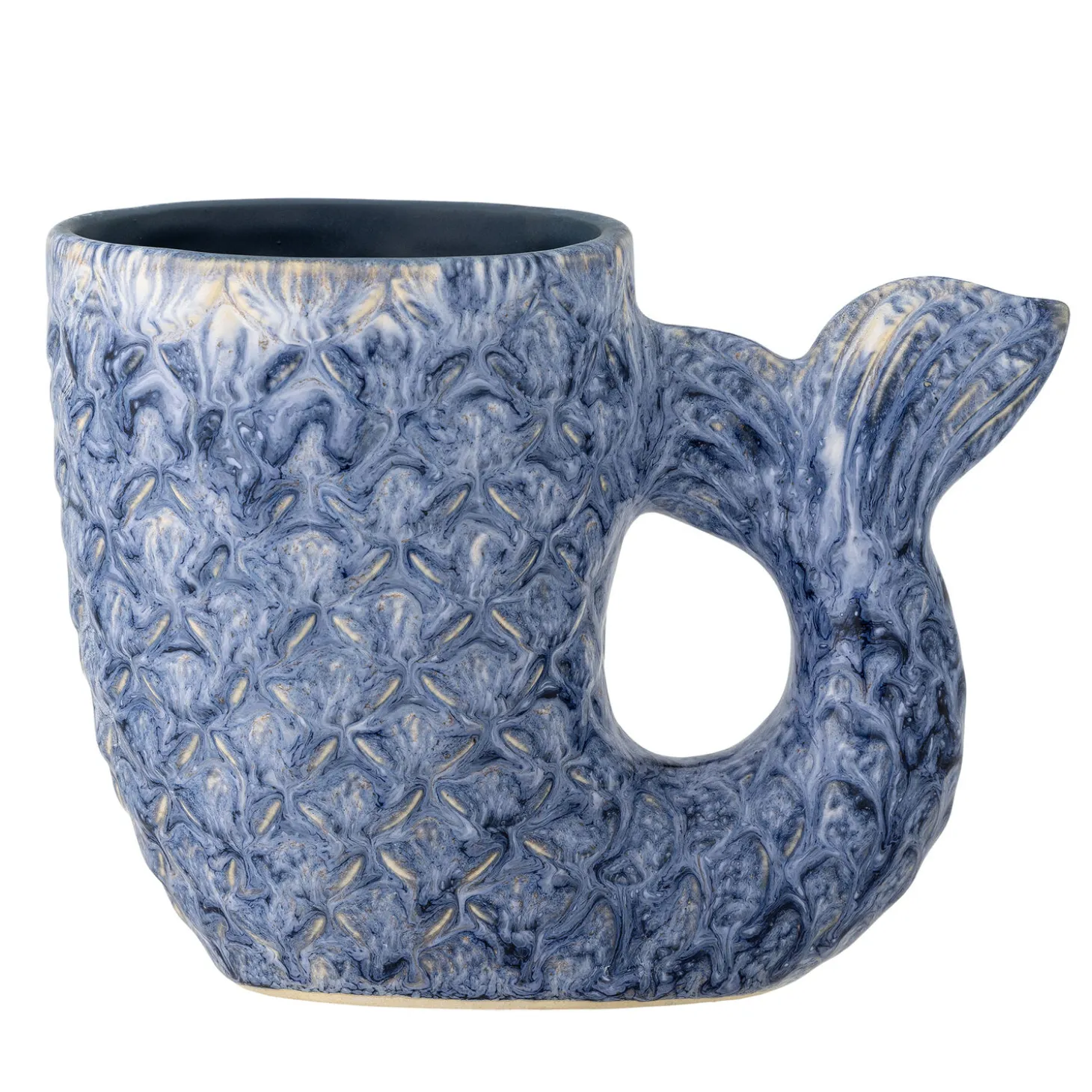 Creative Collection - Ariella Vase, Blå, Stentøj