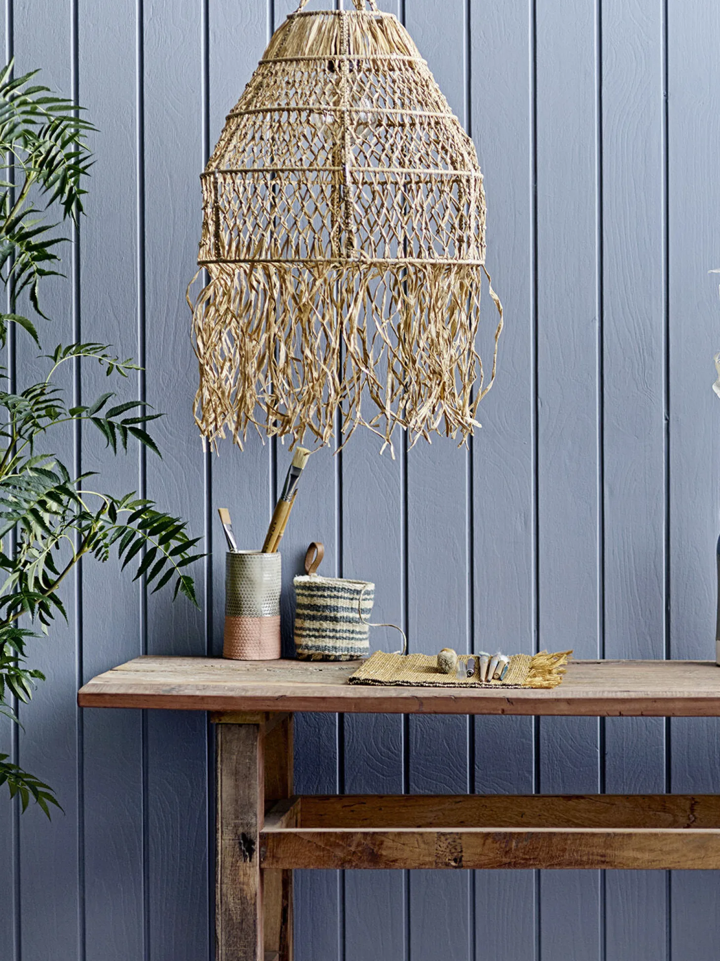 Creative Collection - Denna Vase, Grøn, Stentøj