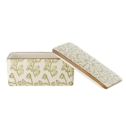 Creative Collection - Maple Smørboks, Grøn, Stentøj