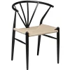 DAN-FORM - DELTA Stol - Natur Rattan/Sort Lak