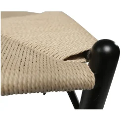 DAN-FORM - DELTA Stol - Natur Rattan/Sort Lak