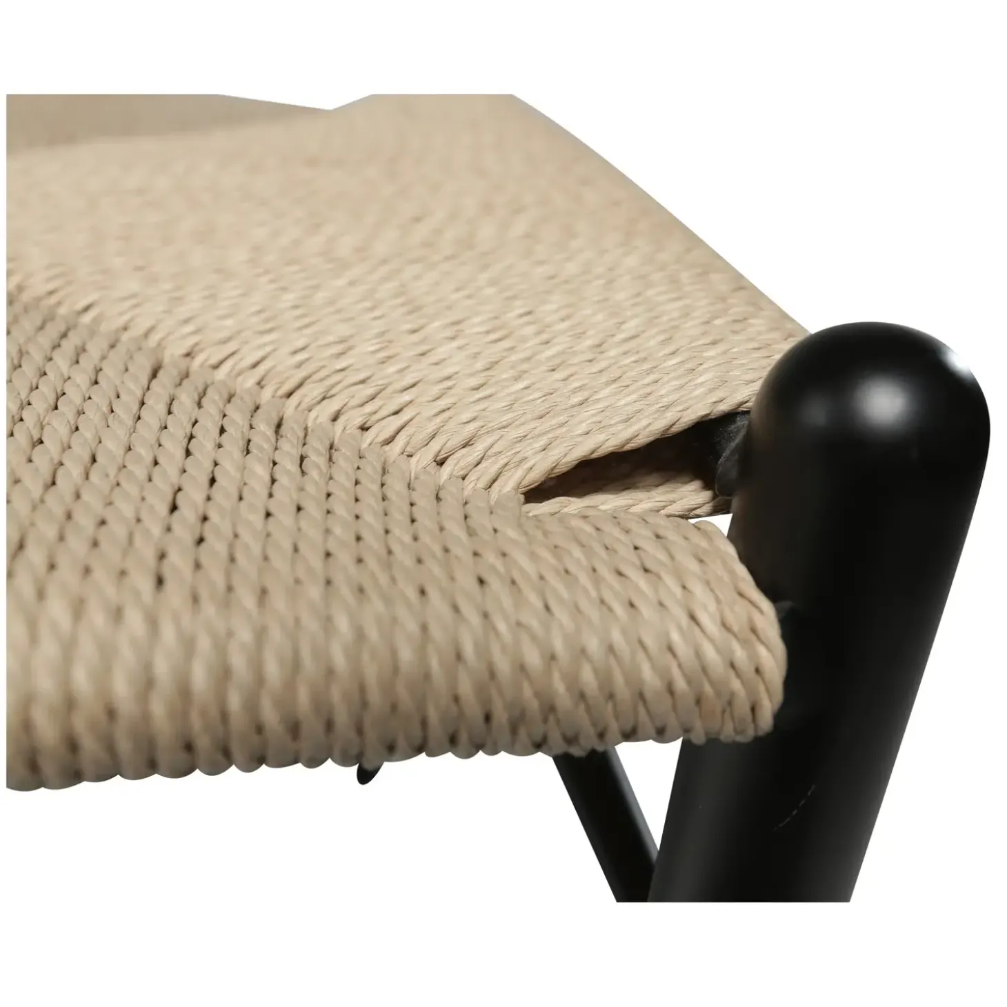 DAN-FORM - DELTA Stol - Natur Rattan/Sort Lak