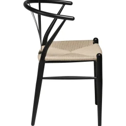 DAN-FORM - DELTA Stol - Natur Rattan/Sort Lak