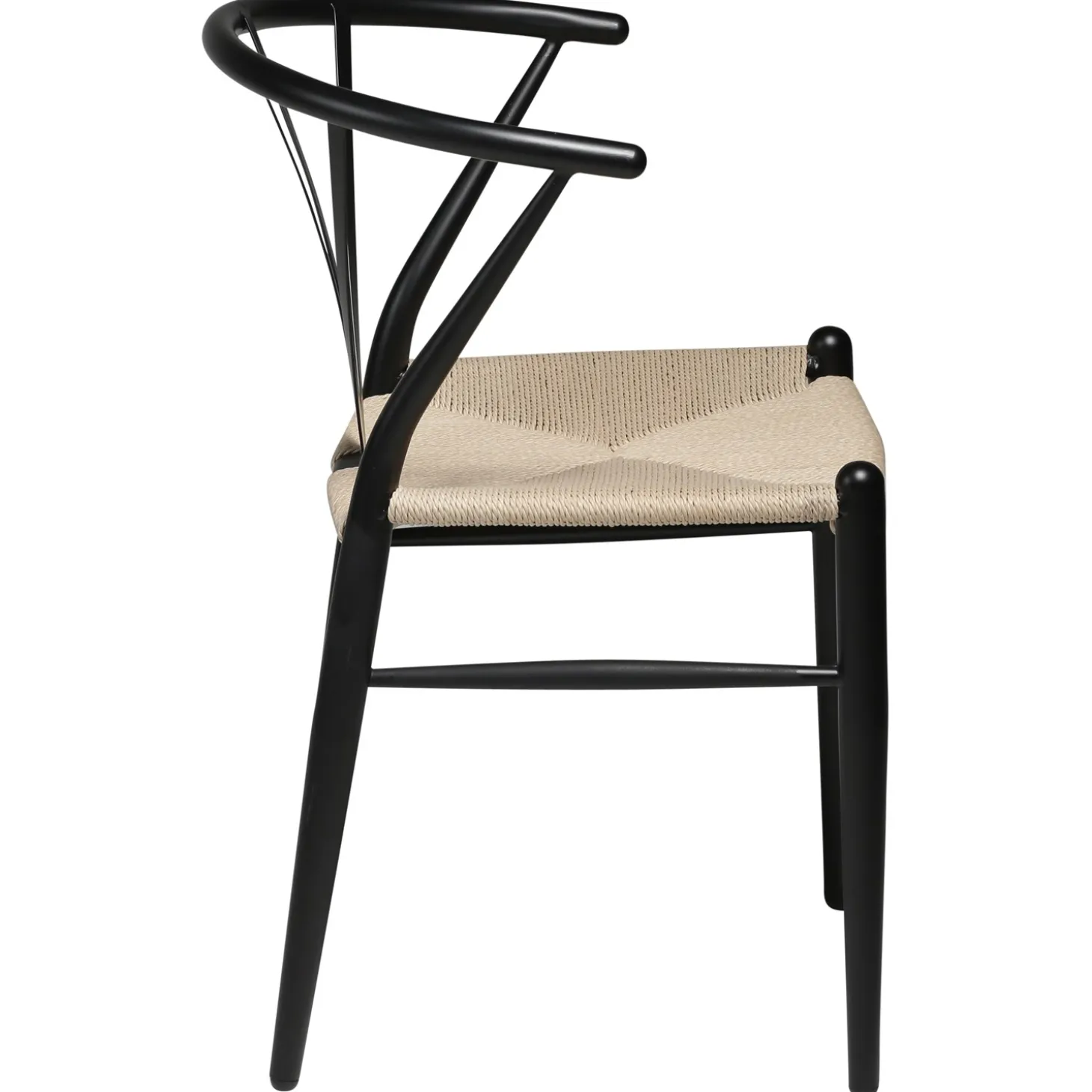 DAN-FORM - DELTA Stol - Natur Rattan/Sort Lak