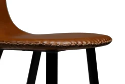 DAN-FORM - DOLPHIN Barstol - Vintage Lysebrun kunstlæder - lav model