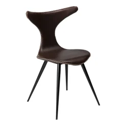 DAN-FORM - DOLPHIN Stol - Vintage cocoa kunstlæder