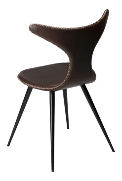 DAN-FORM - DOLPHIN Stol - Vintage cocoa kunstlæder