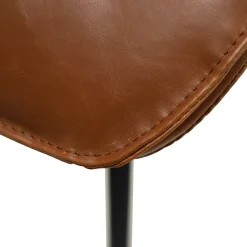 DAN-FORM - FIERCE Stol - Vintage lysebrun kunstlæder