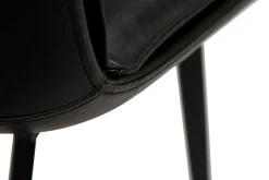 DAN-FORM - FIERCE Stol - Vintage sort kunstlæder