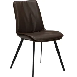 DAN-FORM - FIERCE Stol - Vintage cocoa kunstlæder