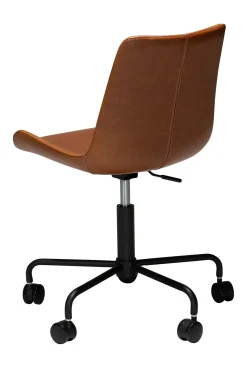 DAN-FORM - HYPE Office Stol - Vintage lysebrun kunstlæder