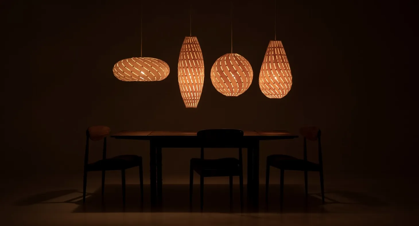 David Trubridge - Ebb Bounce Lampe, natur