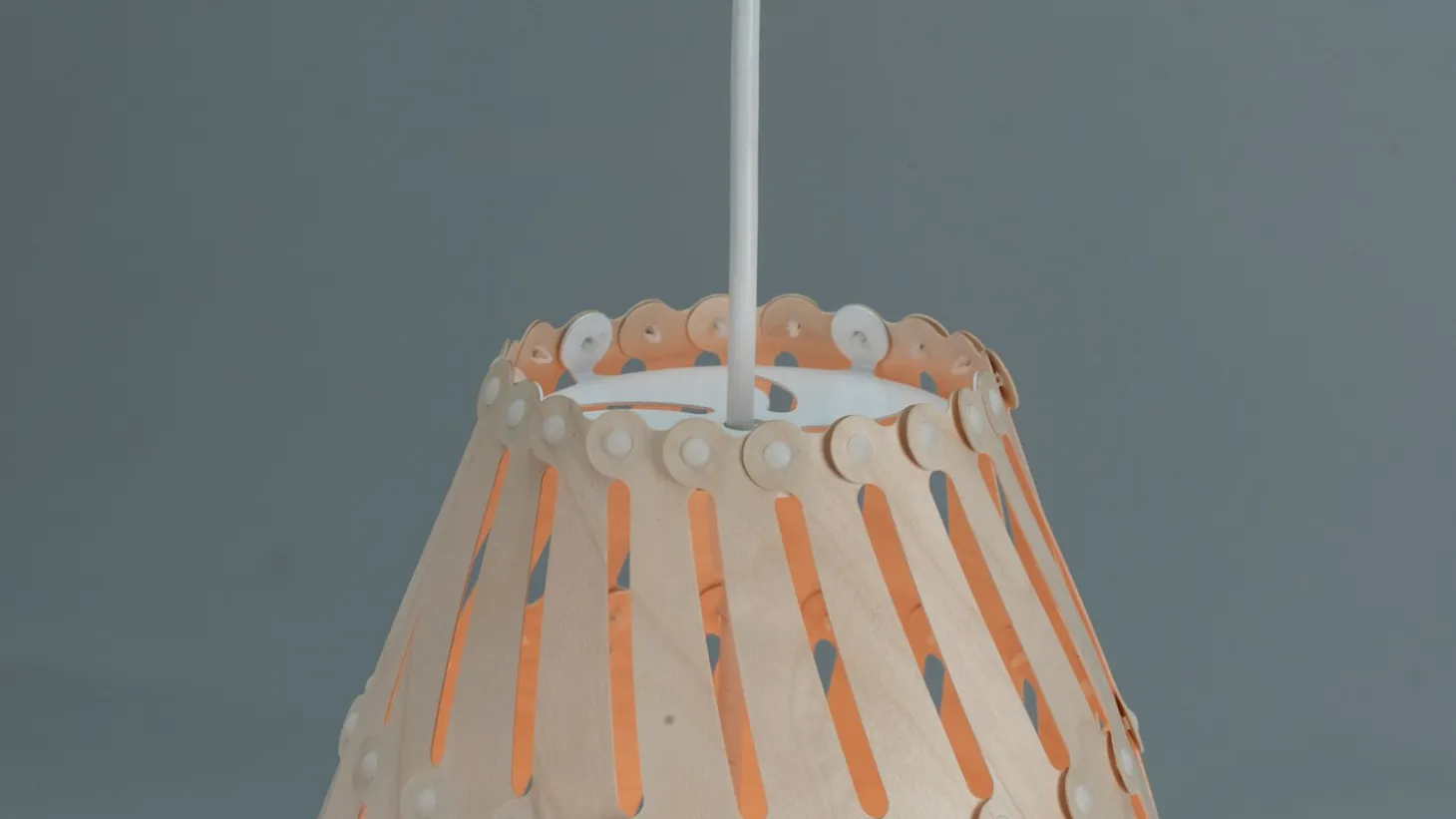 David Trubridge - Ebb Roll Lampe, natur