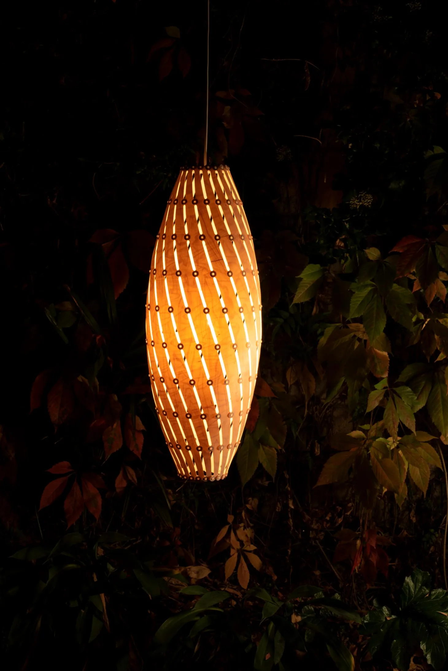 David Trubridge - Ebb Roll Lampe, natur