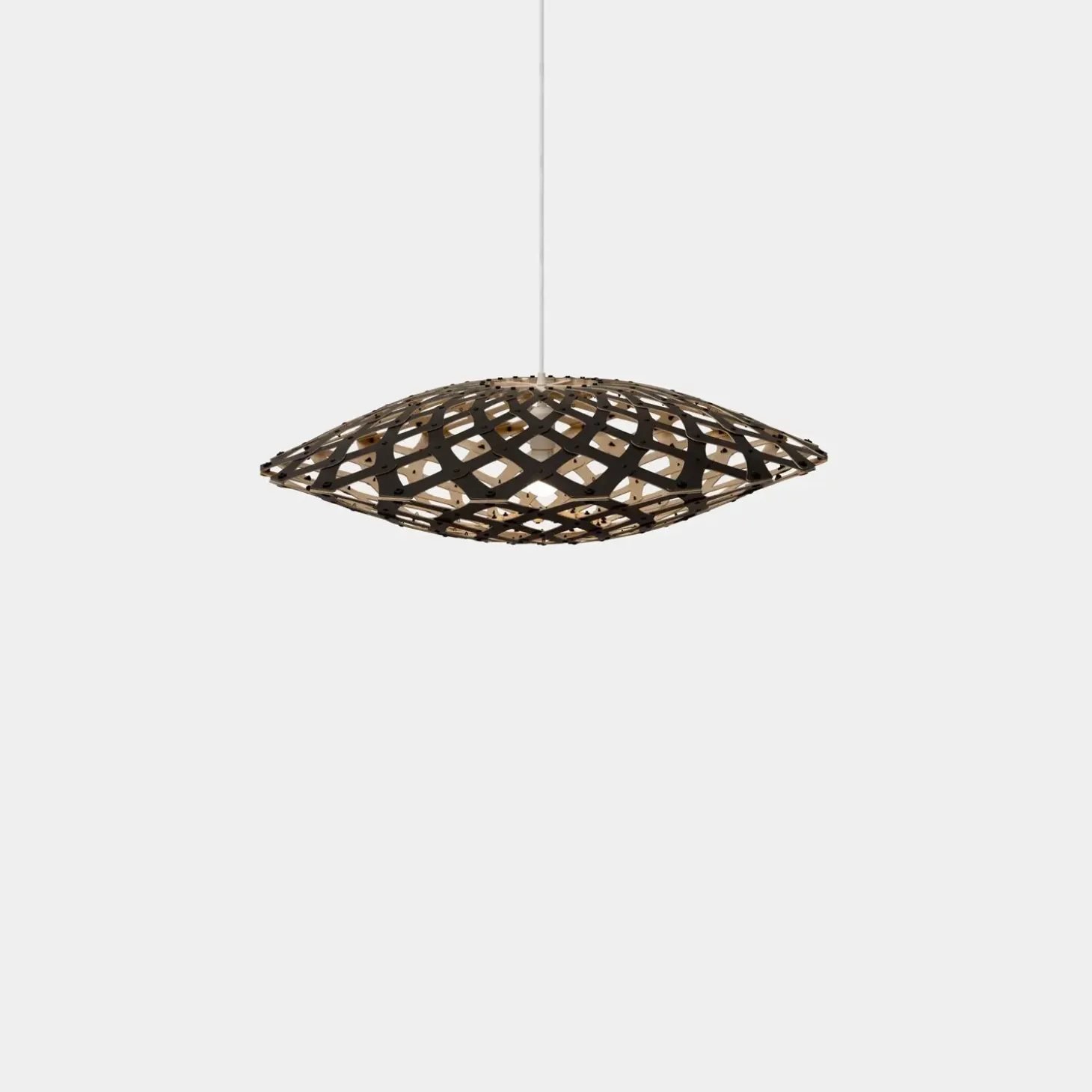 David Trubridge - Flax Pendel - Black/Natur, 80 cm