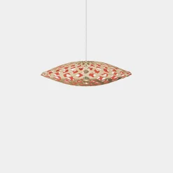David Trubridge - Flax Pendel - Red, 80 cm