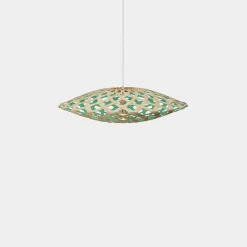 David Trubridge - Flax Pendel - Aqua, 80 cm