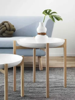 Design House Stockholm - Lille Bord - Tablo - Hvid/eg - Høj