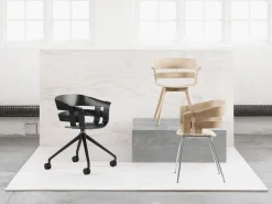 Design House Stockholm stol - Wick stol i ask sæde/ask ben