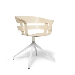 Design House Stockholm stol - Wick stol i ask sæde/hvide ben