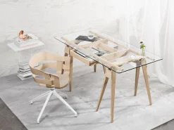 Design House Stockholm stol - Wick stol i ask sæde/hvide ben