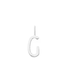 Design Letters - Bogstav vedhæng H10 - "G" - Sterlingsølv