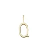 Design Letters - Bogstav vedhæng H10 - "Q" - Forgyldt guld