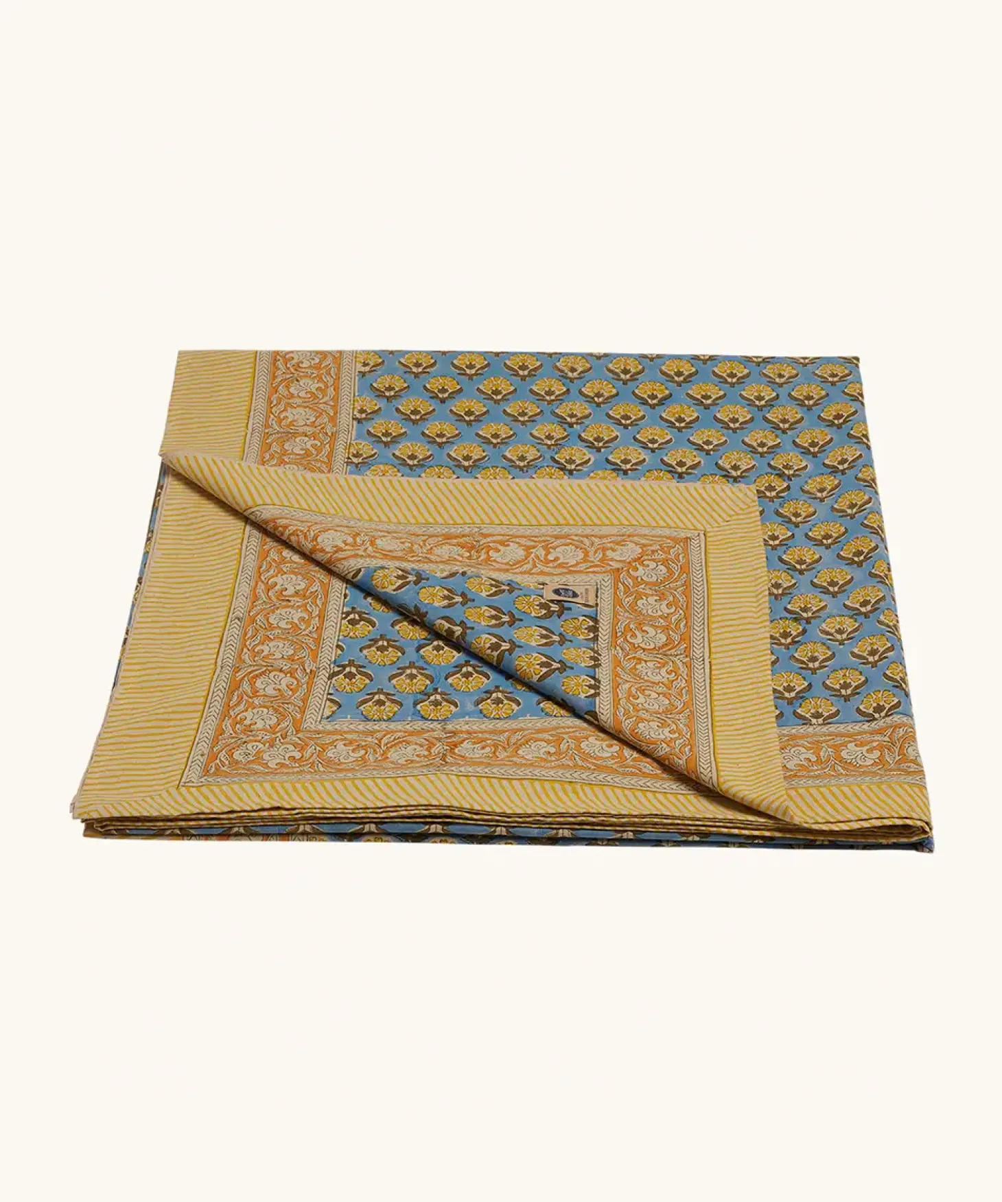 Doing Goods - Dug / sengetæppe - Stor - Blue Emma - 240 x 280 cm