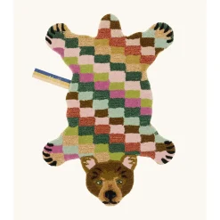 Doing Goods - Gulvtæppe - Bjørn - Archie Check - Small - 92 x 62 cm