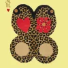 Doing Goods - Looney Leopard Butterfly Gulvtæppe - Large