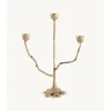 Doing Goods - Lysestage - 3 armet lysestage - Misty Triple - Messing/Brass