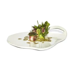 DutchDeluxes - Board plate/Tallerken - Ted - 31x22 cm - Hvid