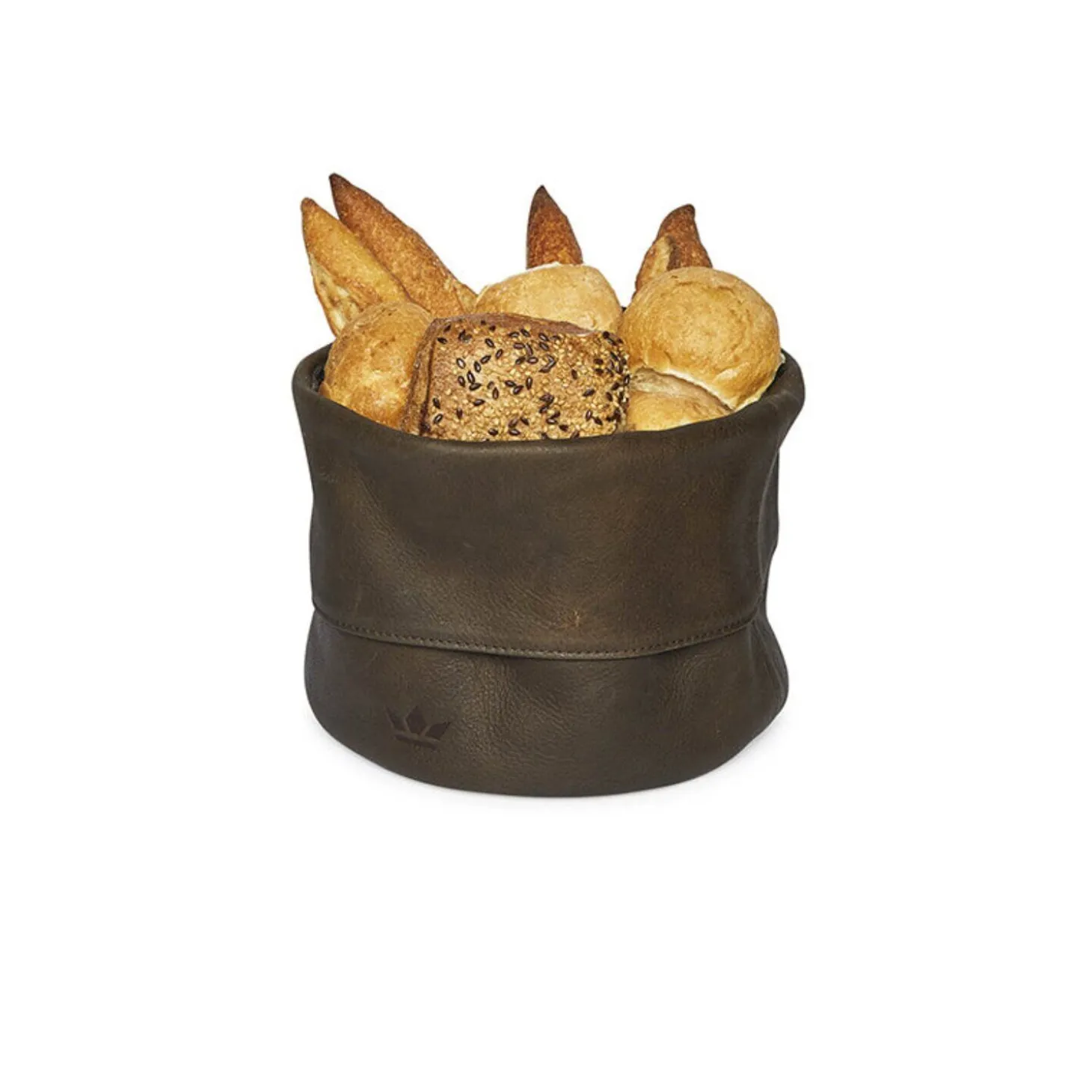 DutchDeluxes - Bread Basket Brødkurv - Ben - Vintage brun læder
